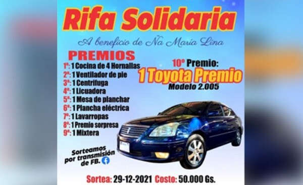 Rifa su auto para costear los gastos de internación en UTI de su mamá