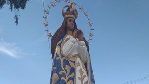 Virgen de casi tres metros llega a Caacupé desde PJC