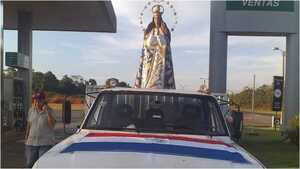 Virgen de casi tres metros llega a Caacupé desde Pedro Juan Caballero