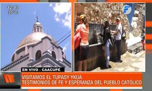 Peregrinos vuelven a visitar el tradicional "Tupãsy Ykuá" | Telefuturo