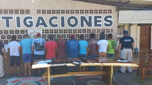 10 detenidos deja operativo en Bado