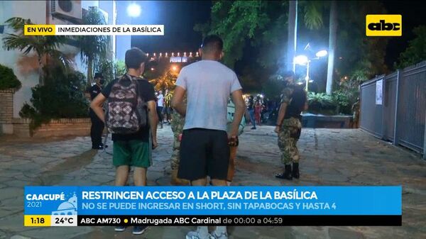 Restringen acceso a la plaza de la Basílica - ABC Noticias - ABC Color
