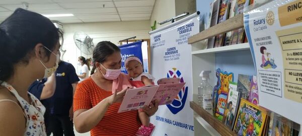 Sala de espera de pediatría del Hospital Distrital de Capiatá cuenta con un espacio de lectura - Nacionales - ABC Color