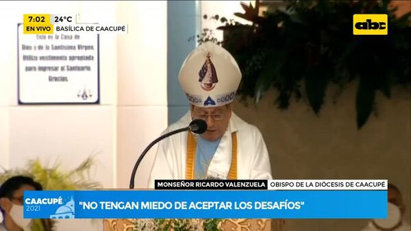 Obispo pide a los fieles católicos a “ser portadores de esperanza” - ABC Noticias - ABC Color