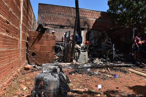 Hombre muere calcinado en una precaria vivienda tras ronda de tragos - Nacionales - ABC Color