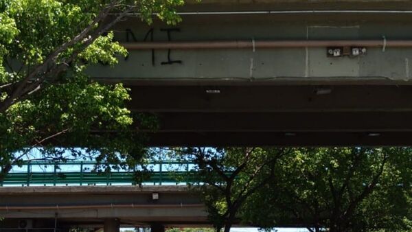 Caminaba por el viaducto, se mareó y se cayó