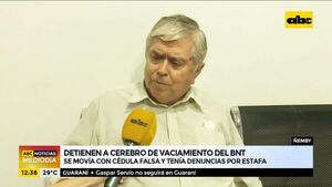 Detienen a uno de los “cerebros” del vaciamiento del BNT tras de 20 años de estar prófugo - ABC Noticias - ABC Color