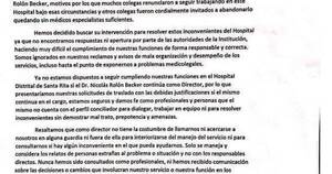 La Nación / Santa Rita: por maltratos y mal desempeño, médicos exigen cambio del director del hospital