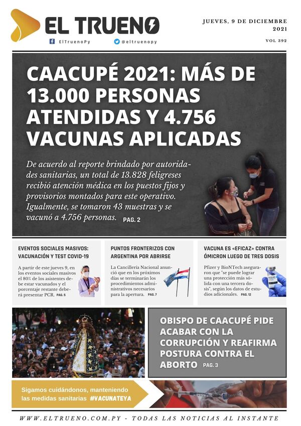 E-paper 9 de diciembre 2021 - El Trueno