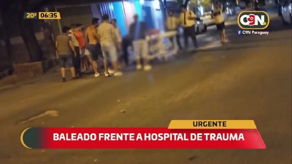 Baleado en inmediaciones del Hospital del Trauma - C9N