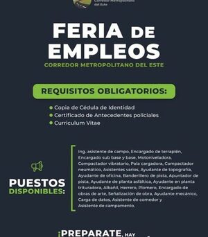 Dan a conocer puestos vacantes para construcción de Corredor Metropolitano del Este