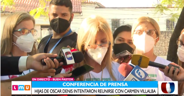 “Carmen Villalba no tiene interés en hablar con nosotras”, declaró hija de Óscar Denis