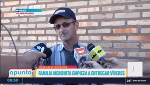 Diario HOY | David Reimer, padre del joven colono, Peter Reimer, sobre entrega de víveres