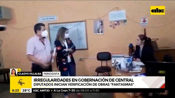 Gobernación de Central: Diputados verifican obras en Central - A La Gran 7-30 - ABC Color