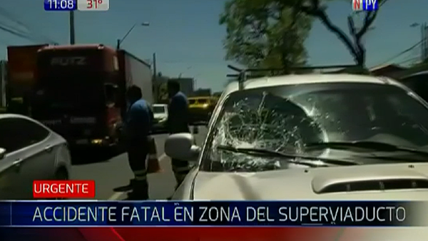 Octogenario muere atropellado en inmediaciones del superviaducto