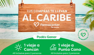 ¡En Farmacenter, tus compras te llevan al Caribe!
