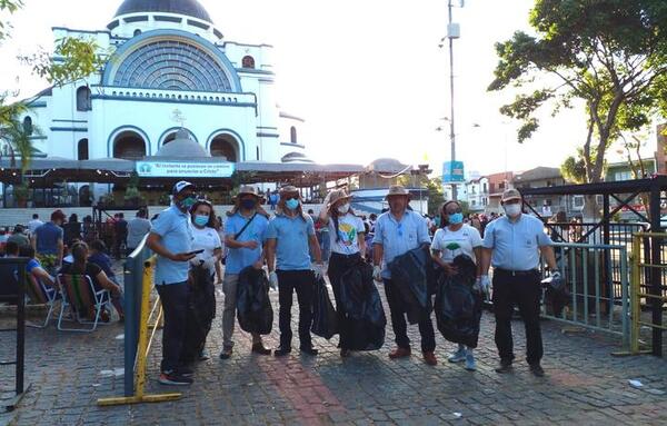 Caacupé: recogieron 400 toneladas de basura durante fiestas marianas