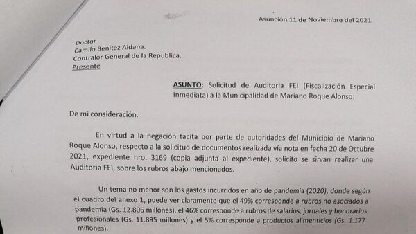 Denuncian irregularidades  y exigen que se audite a Comuna de Mariano