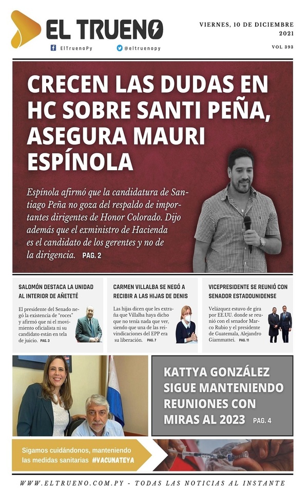 Portadas de este viernes 10 de noviembre de 2021