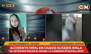 Mujer muere víctima de choque tras sortear muro en Eusebio Ayala