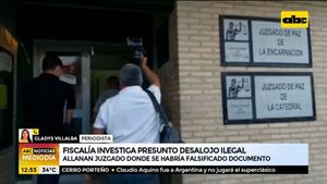 Allanan Juzgado en donde se habría falsificado documento para desalojo ilegal - ABC Noticias - ABC Color