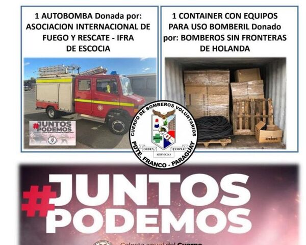 Bomberos de Franco salen a las calles para colecta