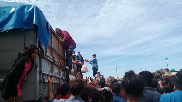 En Concepción distribuyen víveres, fruto de extorsión criminal | Radio Regional 660 AM