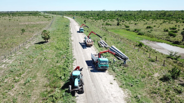 Avanzan los trabajos de electrificación en Bahía Negra con energía 100% limpia y renovable