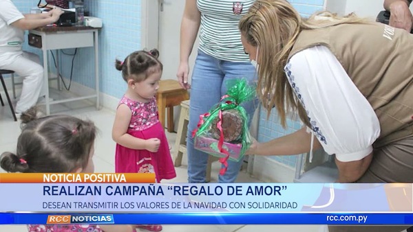REALIZARON CAMPAÑA "REGALO DE AMOR"