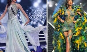 Nadia Ferreira pone nota ecológica en la preliminar de Miss Universe