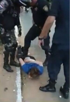 Persecución y balacera en Asunción para detener a conductor en aparente estado etílico