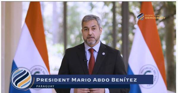 La Nación / Mario Abdo critica a las autocracias en la Cumbre de la Democracia