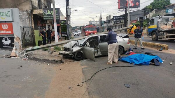 Muere un hombre de 34 años tras accidente sobre avenida Cacique Lambaré - Noticiero Paraguay