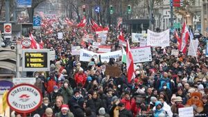 Más de 40.000 personas protestan en Viena contra medidas anticoronavirus