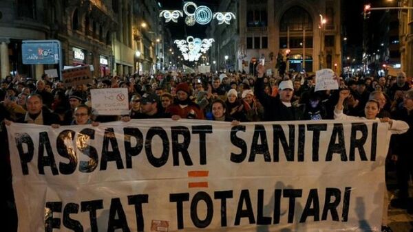 Protestas en Europa contra las restricciones y la vacunación