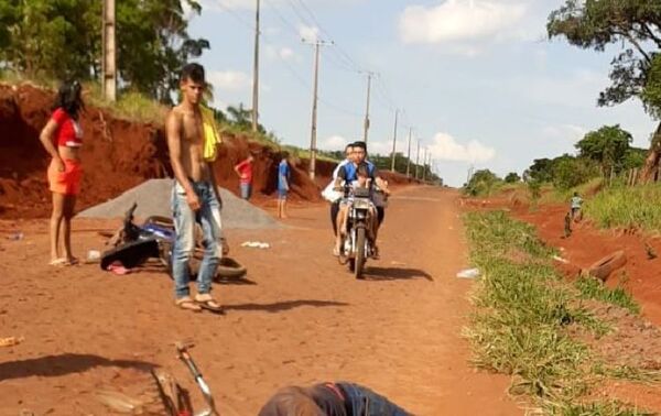 Motociclista pierde la vida sobre callejón Mafusi de Pedro Juan Caballero