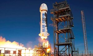 Turismo espacial: Blue Origin lanzó a 6 pasajeros al borde del espacio en la nave New Shepard