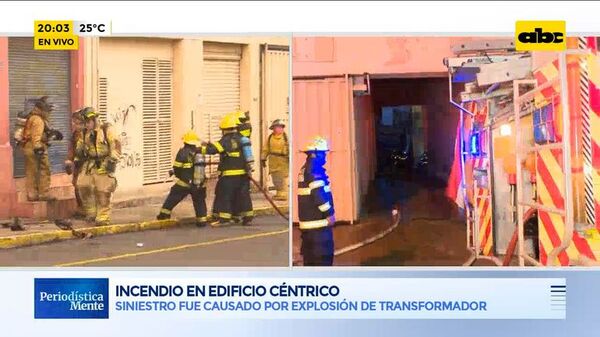 Incendio en el microcentro moviliza a los bomberos - Periodísticamente - ABC Color