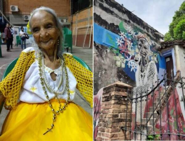 Crónica / Ña Clotilde es la “pituka” del mural enorme de la Chacarita