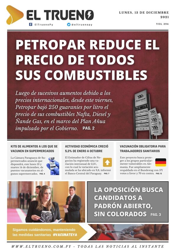 E-paper 13 de diciembre 2021 - El Trueno