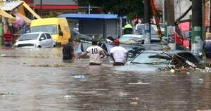 La Nación / Evacuan a más de 5.600 personas por intensas lluvias en Brasil