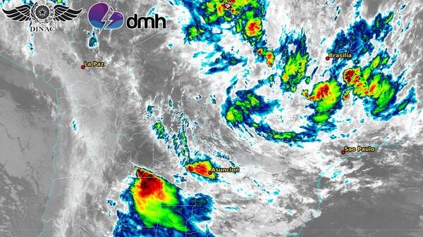 Lunes con lluvias y tormentas eléctricas | Noticias Paraguay