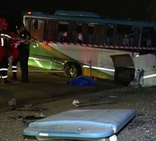 Vuelco de bus deja una fallecida y varios heridos en Capiatá