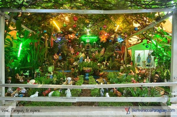 El tradicional pesebre paraguayo, único y artístico