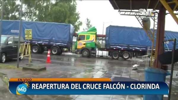 Argentina: Reapertura del cruce Falcón - Clorinda - SNT