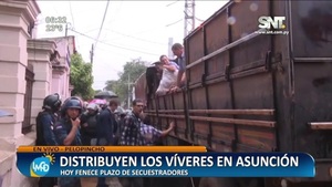 Extorsión Criminal: Distribuyen víveres en Asunción - SNT