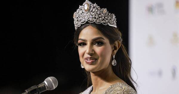 La Nación / Harnaaz Sandhu, coronada Miss Universo 2021, desconcertó al maullar como gato