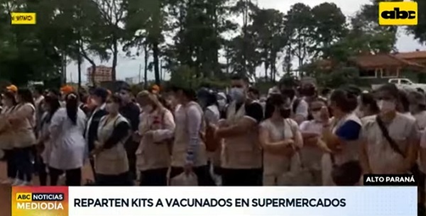 Alto Paraná: Regalan kits de alimentos a vacunados y refuerzan trabajos de brigadas