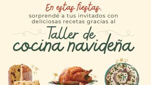 Taller de cocina navideña: enseñarán comidas para la cena perfecta