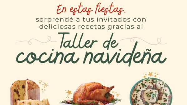 Taller de cocina navideña: enseñarán comidas para la cena perfecta